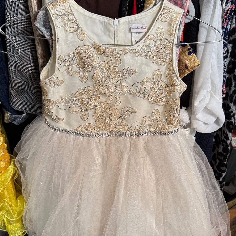 Beautiful 5T dress for Spring, Summer, Easter Sweet Heart Rose